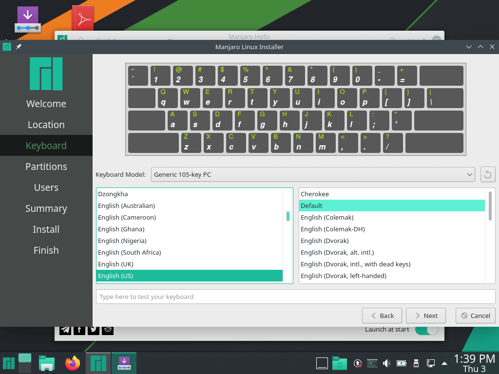 Select Keyboard Layout