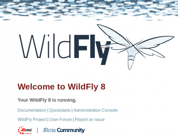 Wildfly Welcome Screen