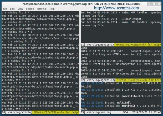 Install MultiTail in Linux