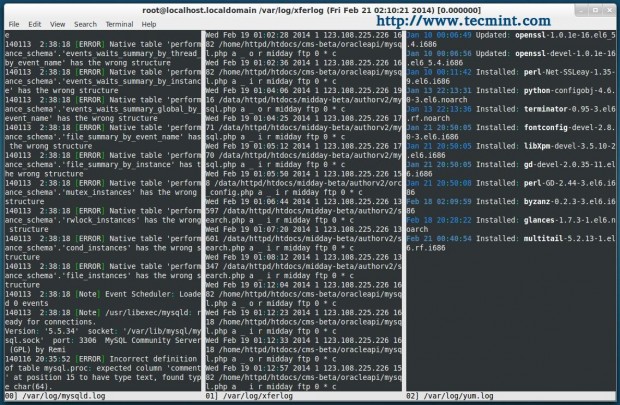 View Files in 3 Columns