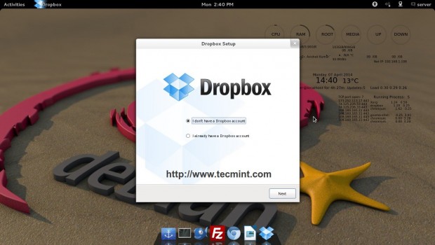 Dropbox Setup