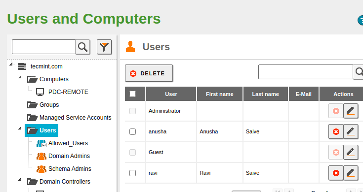 Verificar la creación de usuarios