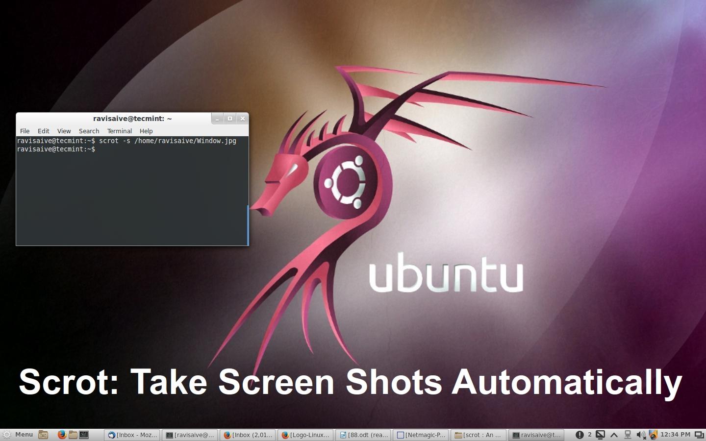 Install Scrot Screenshot Tool in Linux