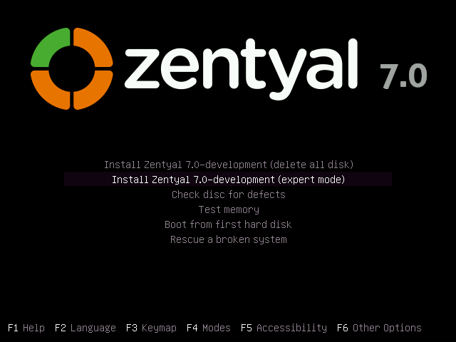 Install Zentyal Server Edition