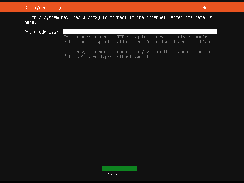 Ubuntu Server Proxy