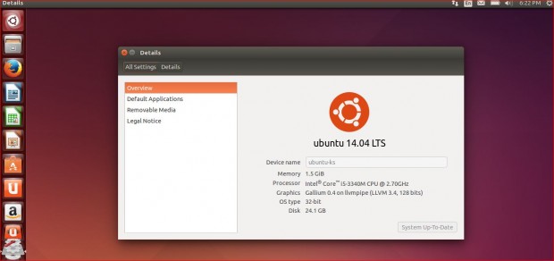 Ubuntu 14.04 Details