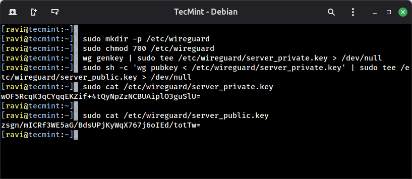 Verify WireGuard Public/Private Key Pair