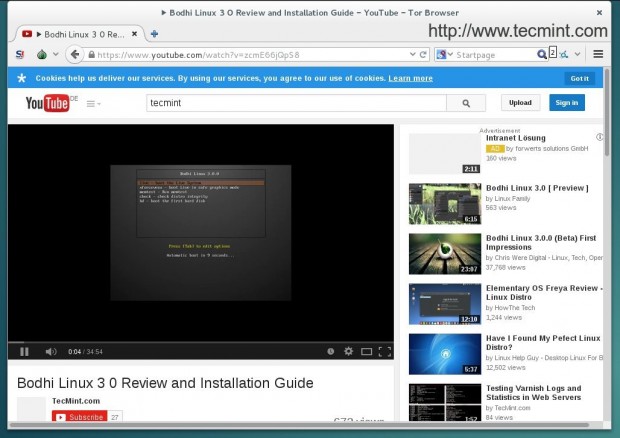 Watching Video on Youtube