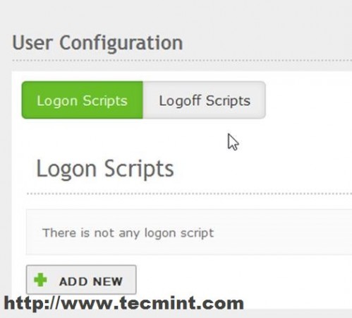 Add New Logon Script