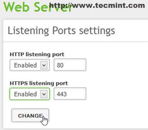 HTTPS Listening Ports 