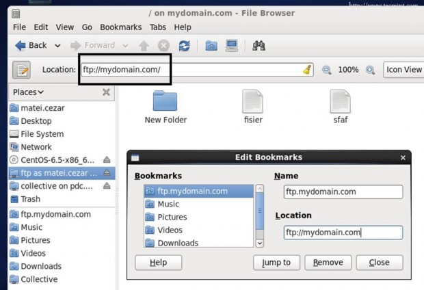 FTP Folder Mapping on CentOS