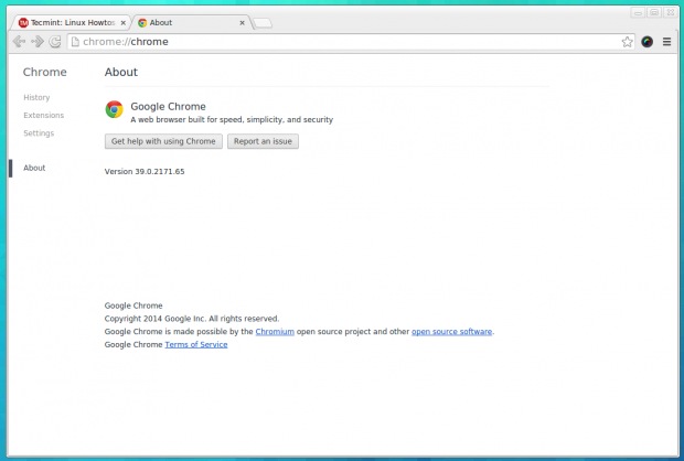 About Chrome Browser
