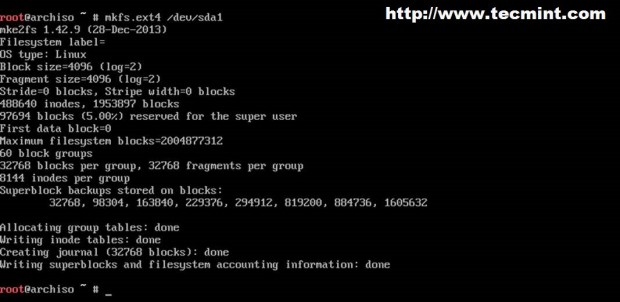 Create root File System