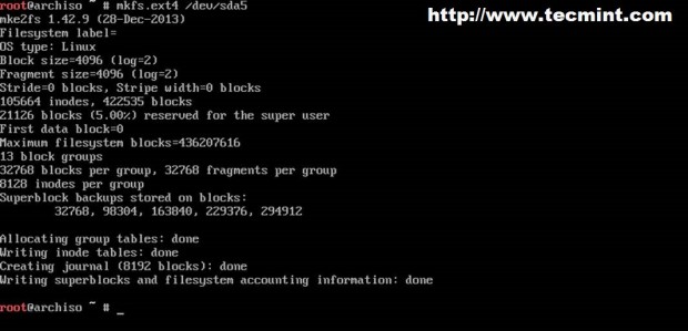Create Home File System