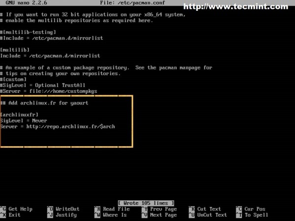 Activate Yaourt Package Tool