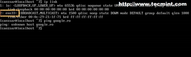 Enable NIC Ethernet