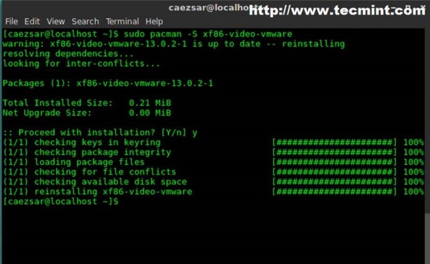 Install Video Drivers in Arch Linux