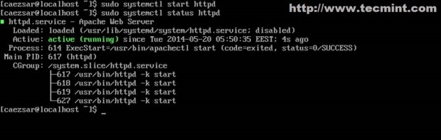Install Apache in Arch Linux
