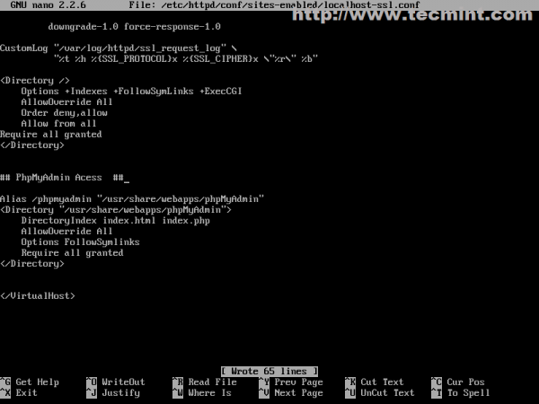 Create PhpMyAdmin Virtual Host Configuration
