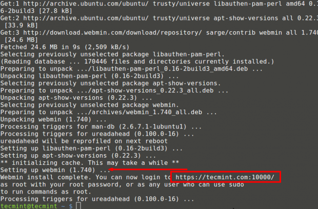 Install Webmin on Ubuntu