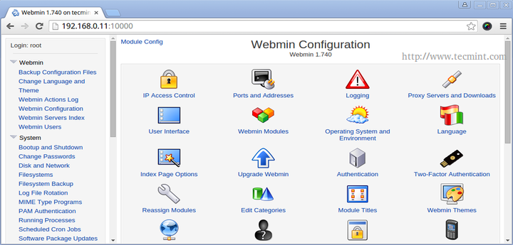 Webmin 1.801 Released - A Web Based System Administration 