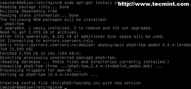 Install PHP FPM in Linux