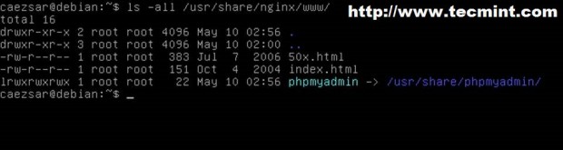 Create a Symlink for PhpMyAdmin