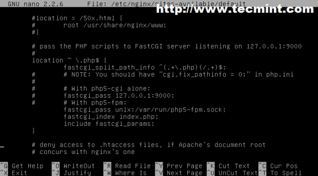 Enable Fastcgi Gateway for Nginx
