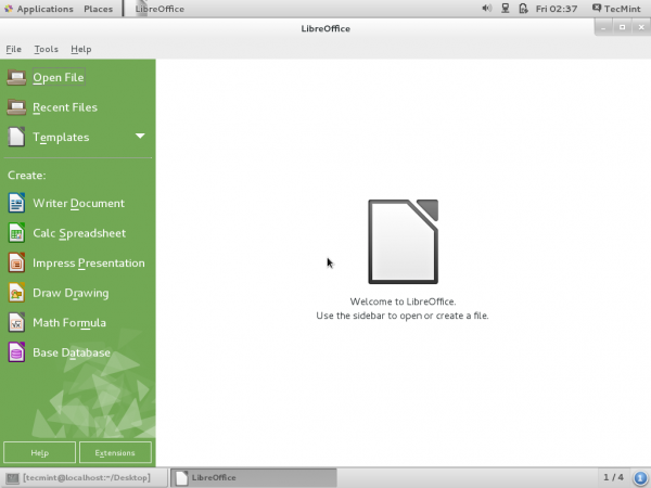 LibreOffice Welcome