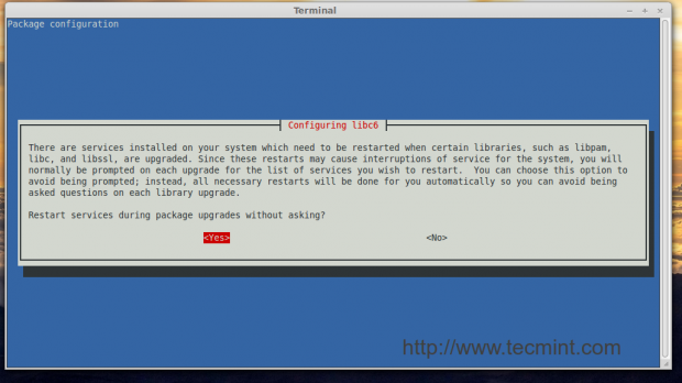 Restart Services During Upgrades