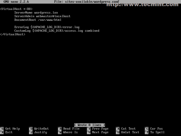 Create WordPress Virtual Host