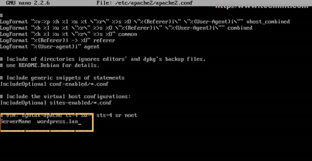 Add ServerName FQDN