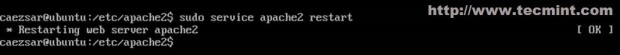 Restart Apache Service