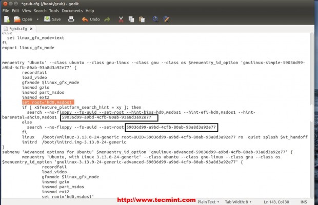 Verify Partition UUID