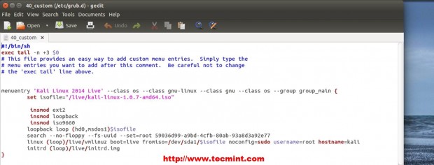 Verify Kali Linux Boot Kernel Parameters