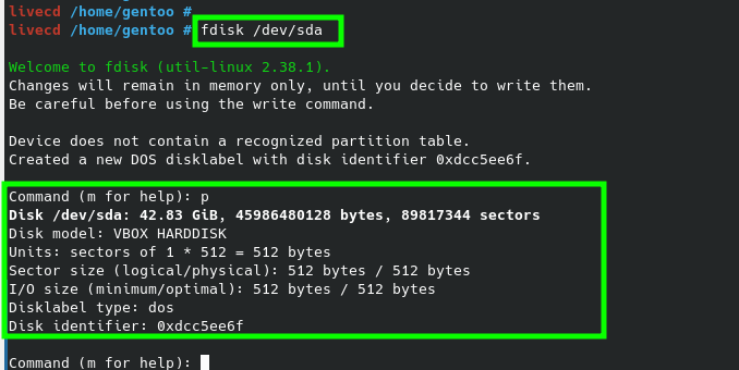 Check Disk Partition Size