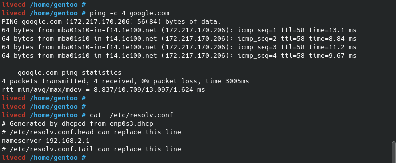 Check Network Connection