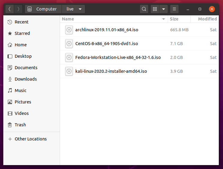  Copiar archivos ISO de Linux a Live Directory 