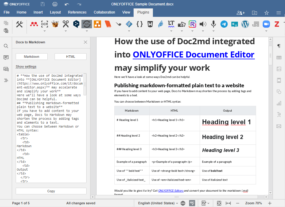Doc2md - Extraire les Docstrings du module