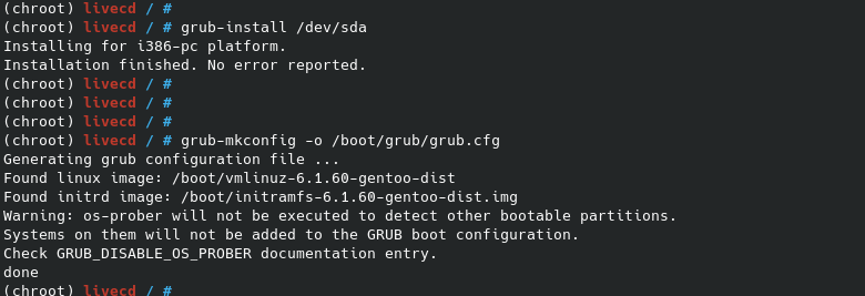 Generate GRUB Configuration File