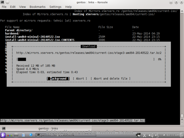 Gentoo Linux Step by Step Installation Guide with Screenshots - Part 1
