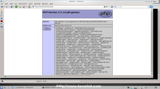 Verify PHP Information
