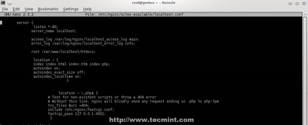 Create Nginx Virtual Host Configuration