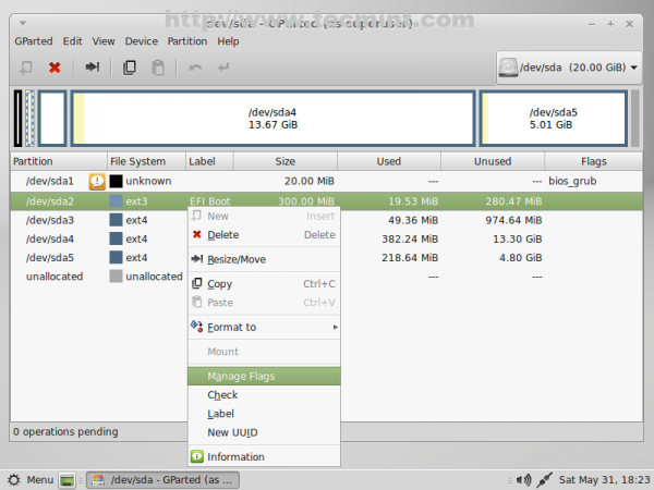 Select Bios Grub