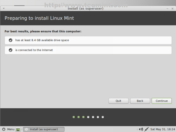 Preparing to Install Linux Mint