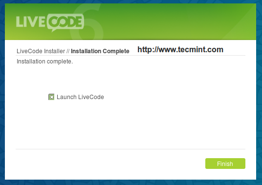 Iniciar LiveCode 