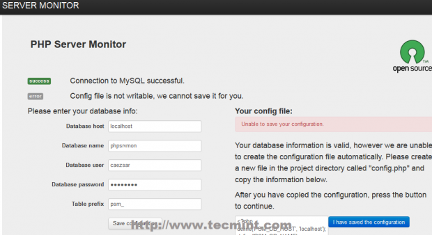 Enable Permission on Config File