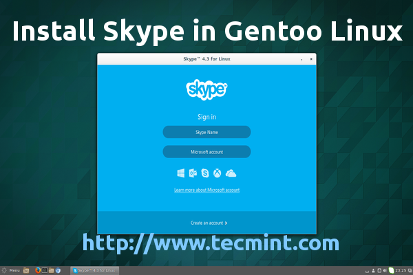 Install Skype in Gentoo Linux