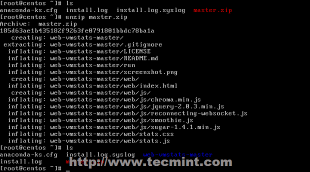 Extract Web-Vmstat Package