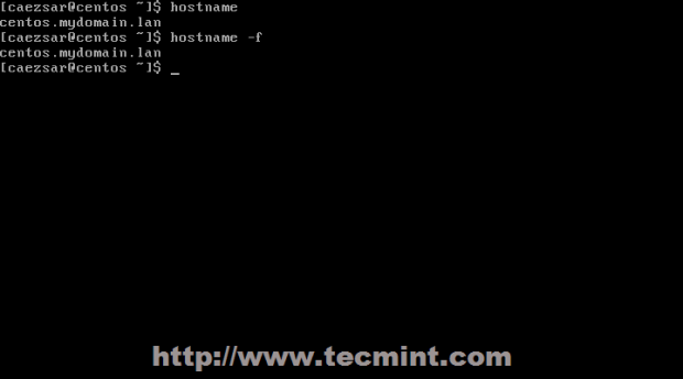 Verify System Hostname